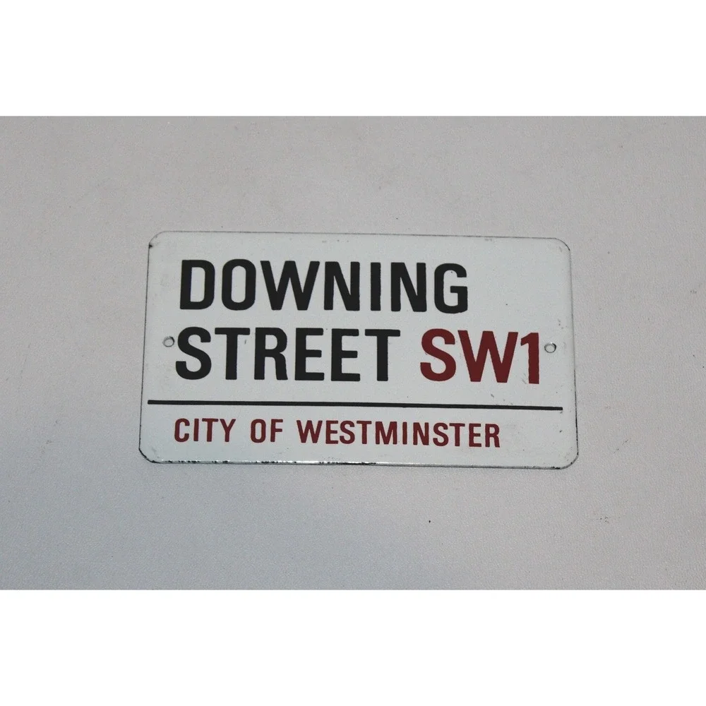 Downing Street SW1 miniature enamel sign City of Westminster Garnier Gifts